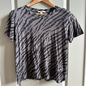 Anthropologie Stateside Zebra Print Tee